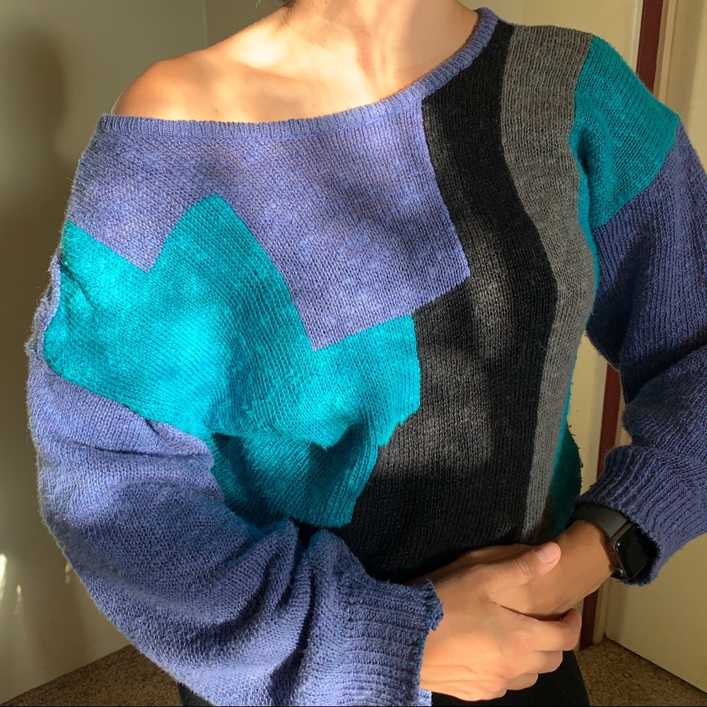 Off Shoulder Sweater - image 1